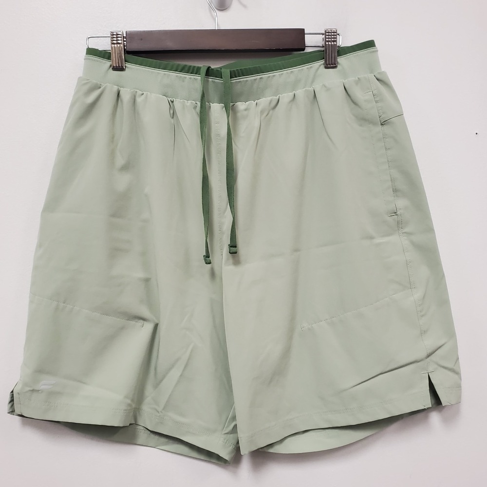 Fabletics Mens The Fundamental Short II 7in Size L Green Athletic Drawstring